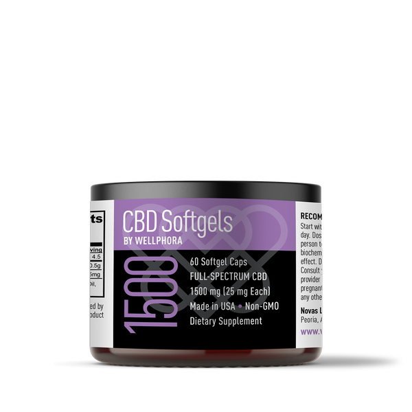 CBD Softgels, 1500 mg