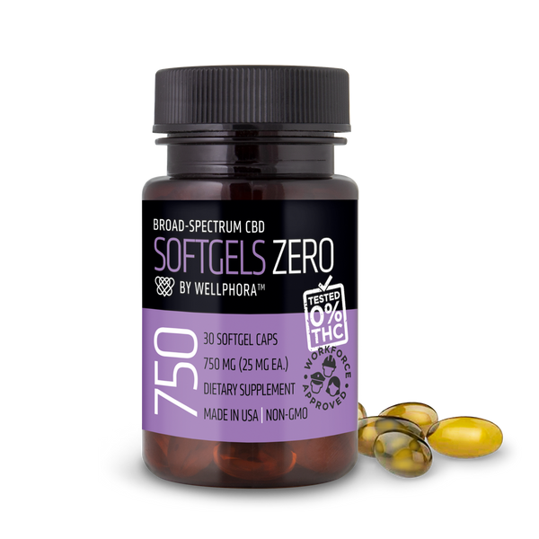 CBD Softgels Zero, 750 mg