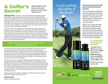 Roll-on pain cream for golfers article
